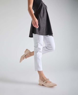 Ballerinas beige con pedrería de Alma en Pena: elegancia y comodidad para el día a día