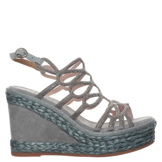 Zapatilla con Plataforma Apv21537 Textil Gris
