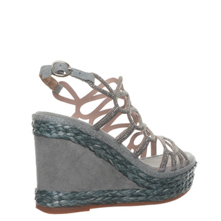 Zapatilla con Plataforma Apv21537 Textil Gris