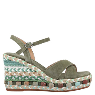 Zapatilla con Plataforma Apv22183 Gamuza Multicolor