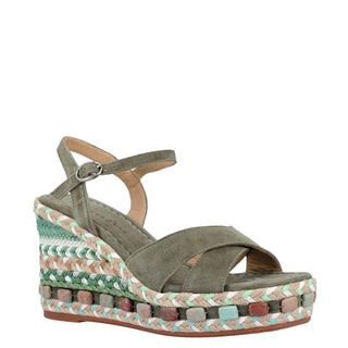 Zapatilla con Plataforma Apv22183 Gamuza Multicolor