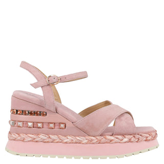 Zapatilla con Plataforma Apv22204 Gamuza Rosa