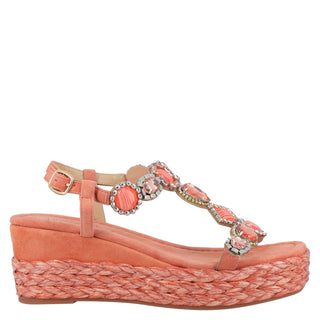 Zapatilla con Plataforma Apv22310 Gamuza Naranja