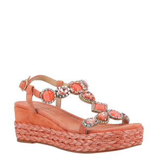 Zapatilla con Plataforma Apv22310 Gamuza Naranja