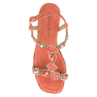 Zapatilla con Plataforma Apv22310 Gamuza Naranja