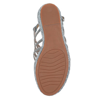 Zapatilla con Plataforma Apv21537 Gamuza Azul