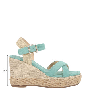 Zapatilla con Plataforma Abv23bl3050 Textil Verde