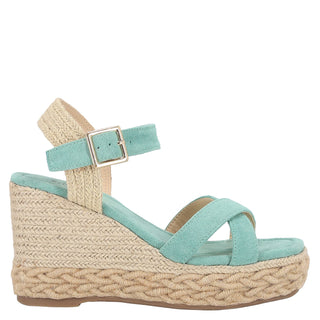 Zapatilla con Plataforma Abv23bl3050 Textil Verde