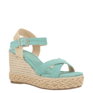 Zapatilla con Plataforma Abv23bl3050 Textil Verde