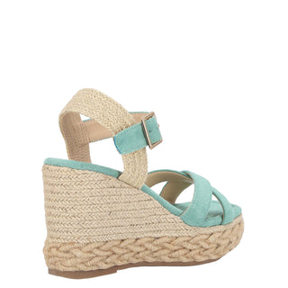 Zapatilla con Plataforma Abv23bl3050 Textil Verde