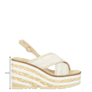 Zapatilla con Plataforma Abv23bl4022 Sintetico Blanco