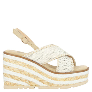 Zapatilla con Plataforma Abv23bl4022 Sintetico Blanco