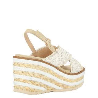 Zapatilla con Plataforma Abv23bl4022 Sintetico Blanco