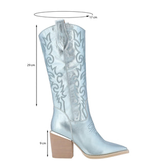 Bota Apv240140 Piel Azul