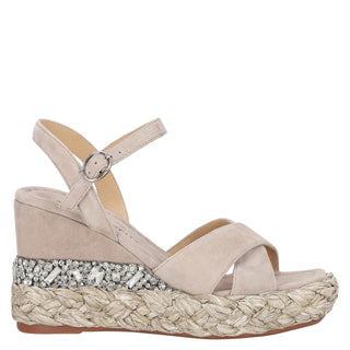 Zapatilla con Plataforma Apv240971 Gamuza Taupe