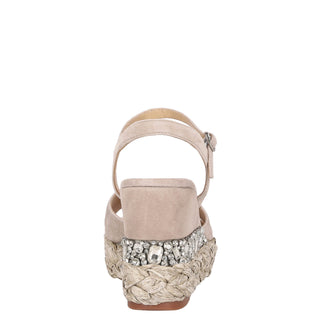 Zapatilla con Plataforma Apv240971 Gamuza Taupe