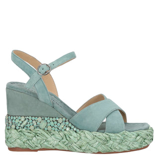 Zapatilla con Plataforma Apv240971 Gamuza Menta