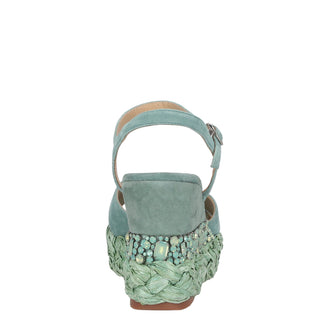 Zapatilla con Plataforma Apv240971 Gamuza Menta