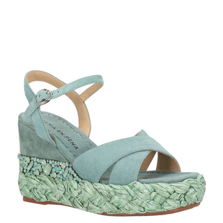 Zapatilla con Plataforma Apv240971 Gamuza Menta