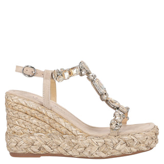 Zapatilla con Plataforma Apv240983 Textil Beige