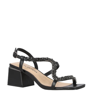 Sandalia con Tacon Apv240706 Piel Negro