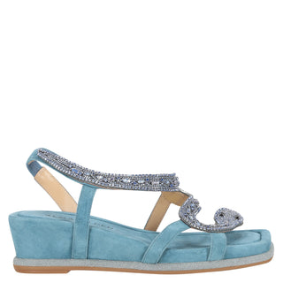 Zapatilla con Plataforma Apv240736 Textil Azul