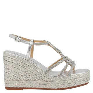 Zapatilla con Plataforma Apv2551273 Textil Plata