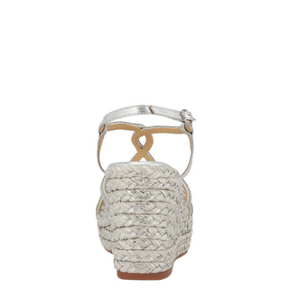 Zapatilla con Plataforma Apv2551273 Textil Plata