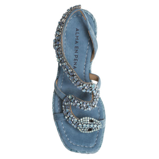 Zapatilla con Plataforma Apv251276 Textil Azul Marino