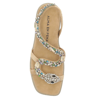 Sandalia Apv251605 Textil Beige