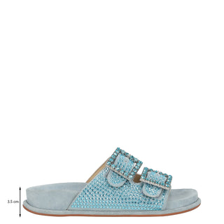 Sandalia Apv251654 Piel Azul Marino