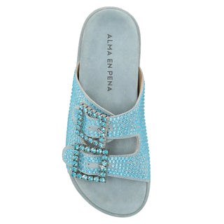 Sandalia Apv251654 Piel Azul Marino