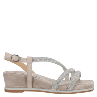 Sandalia de Tacon Corrido Apv251751 Textil Cafe