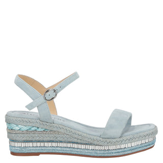 Zapatilla con Plataforma Apv251463 Piel Azul