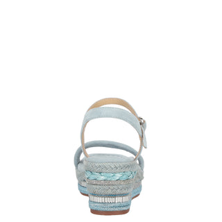 Zapatilla con Plataforma Apv251463 Piel Azul
