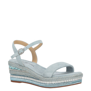 Zapatilla con Plataforma Apv251463 Piel Azul