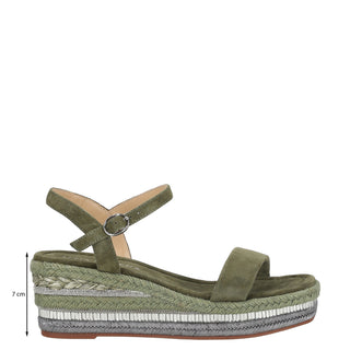 Zapatilla con Plataforma Apv251463 Piel Khaki