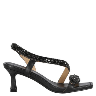 Sandalia con Tacon Apv250861 Textil Negro