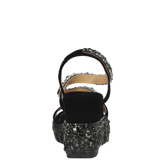 Zapatilla con Plataforma Apv251250 Textil Negro