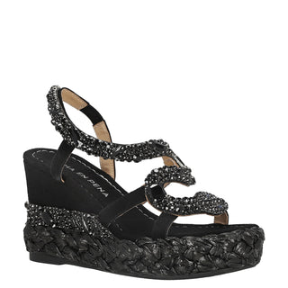 Zapatilla con Plataforma Apv251250 Textil Negro