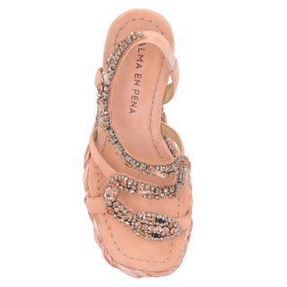 Zapatilla con Plataforma Apv251250 Textil Naranja