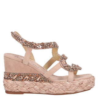 Zapatilla con Plataforma Apv251250 Textil Rosa Palido