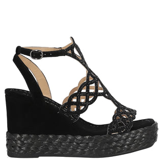 Zapatilla con Plataforma Apv251258 Textil Negro