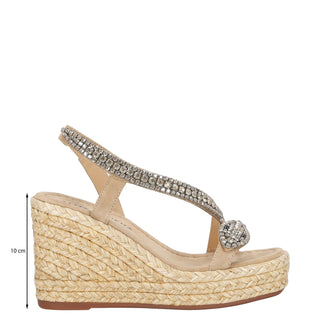 Zapatilla con Plataforma Apv251275 Textil Natural