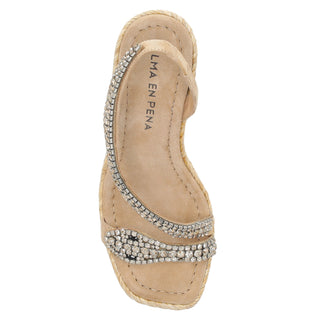 Zapatilla con Plataforma Apv251275 Textil Natural