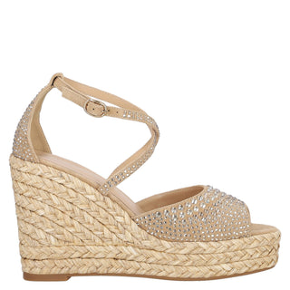 Zapatilla con Plataforma Apv2551004 Textil Beige