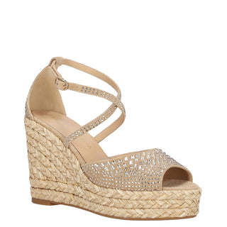 Zapatilla con Plataforma Apv2551004 Textil Beige