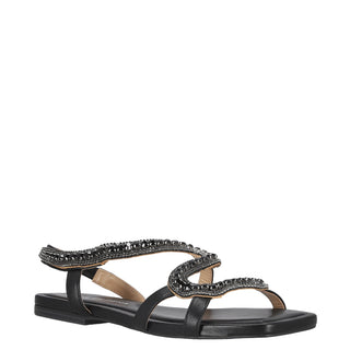 Sandalia Apv251966 Textil Negro