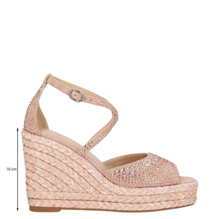 Zapatilla con Plataforma Apv2551004 Textil Rosa Palido