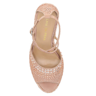 Zapatilla con Plataforma Apv2551004 Textil Rosa Palido